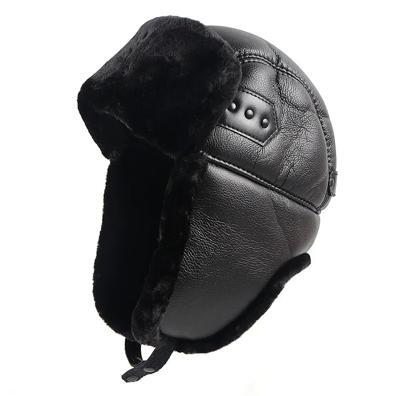 Faux Fur Aviator Earflap Hat For Men Winter