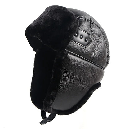 Faux Fur Aviator Earflap Hat For Men Winter