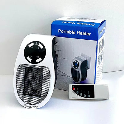 Compact Electric Heater With Adjustable Temperature Control