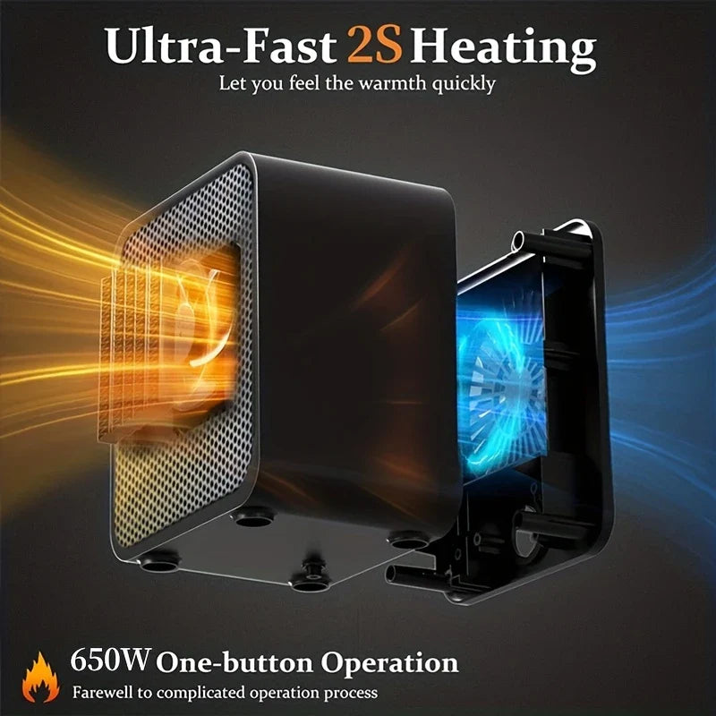 Mini Electric Home Heater With Safety Features