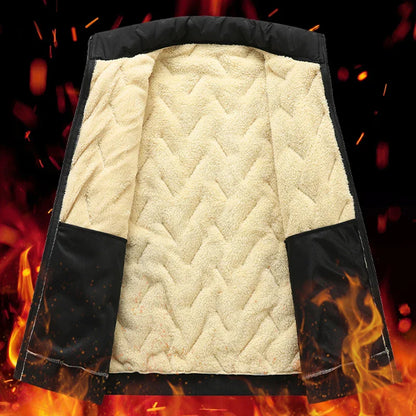 Men'S Plus Size Windproof Winter Jacket