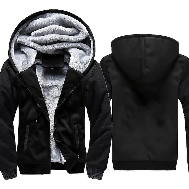 Winter Men'S Camouflage Hooded Fleece Jacket