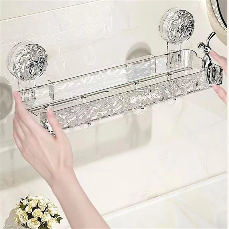 Secure Suction Cup Storage Holder – Durable Wall-Mounted Organizer, No Drilling Needed
