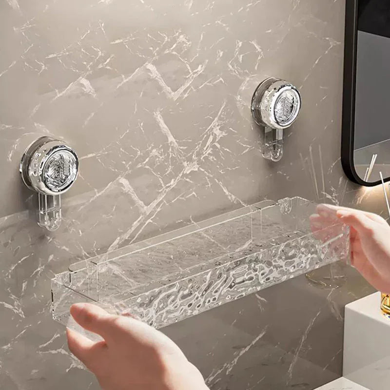 Secure Suction Cup Storage Holder – Durable Wall-Mounted Organizer, No Drilling Needed