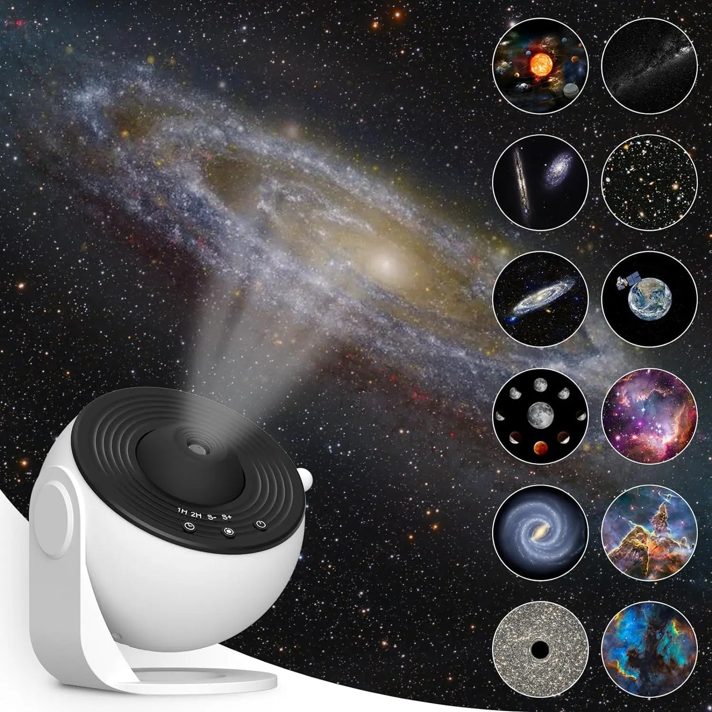 12-In-1 Starry Sky 4K Galaxy Projector Lamp