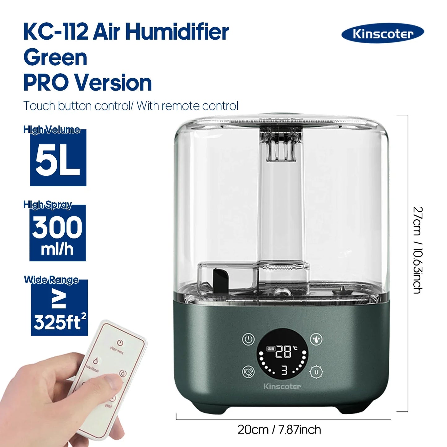 3L Air Humidifier With Remote And Timer Control