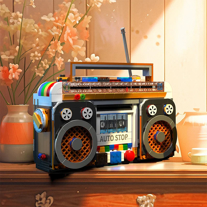 Retro Radio Model Building Blocks Set 554Pcs