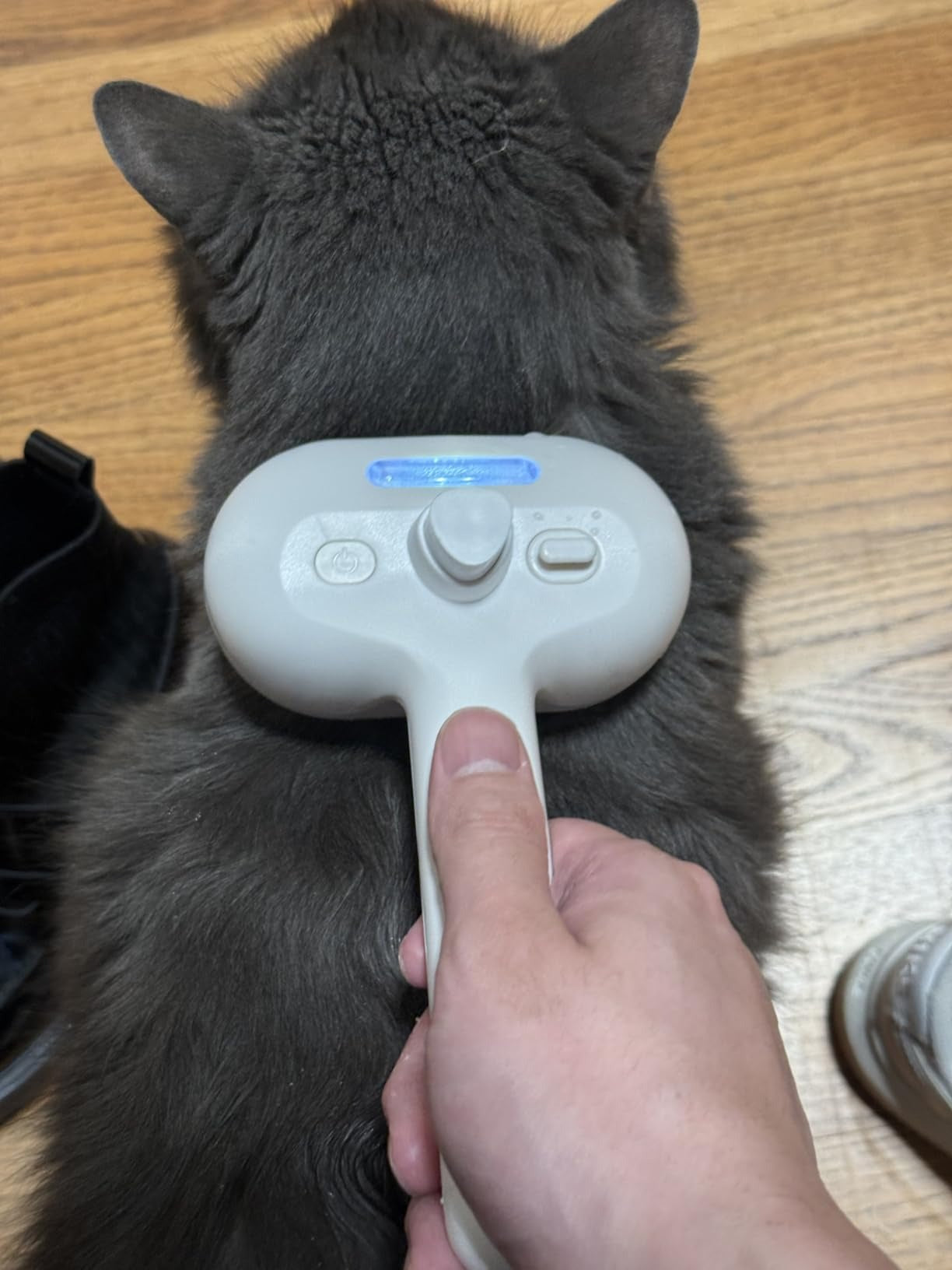 Self-Cleaning Spray Brush for Cats with One-Touch Hair Removal Design, Durable and Lightweight ABS Material