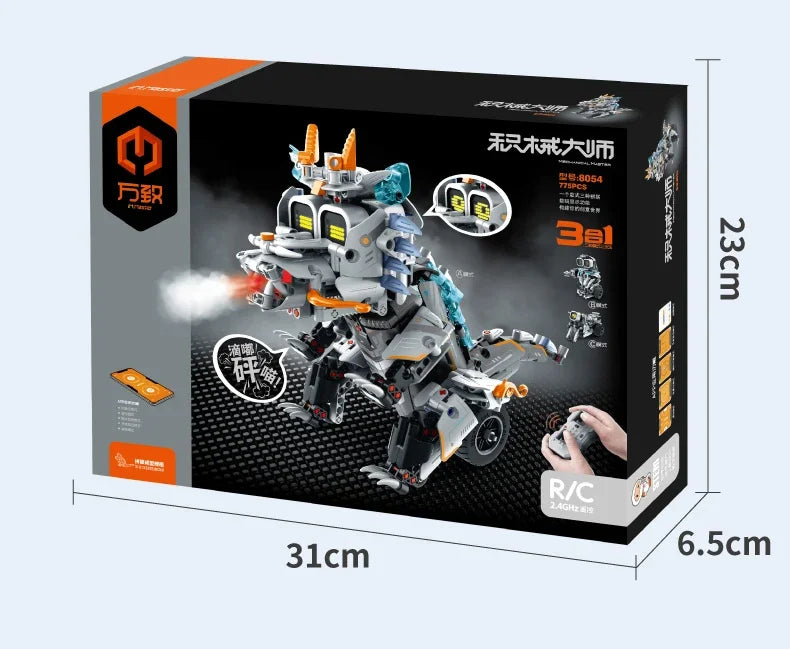 Remote Control 3-In-1 Rc Robot Building Blocks
