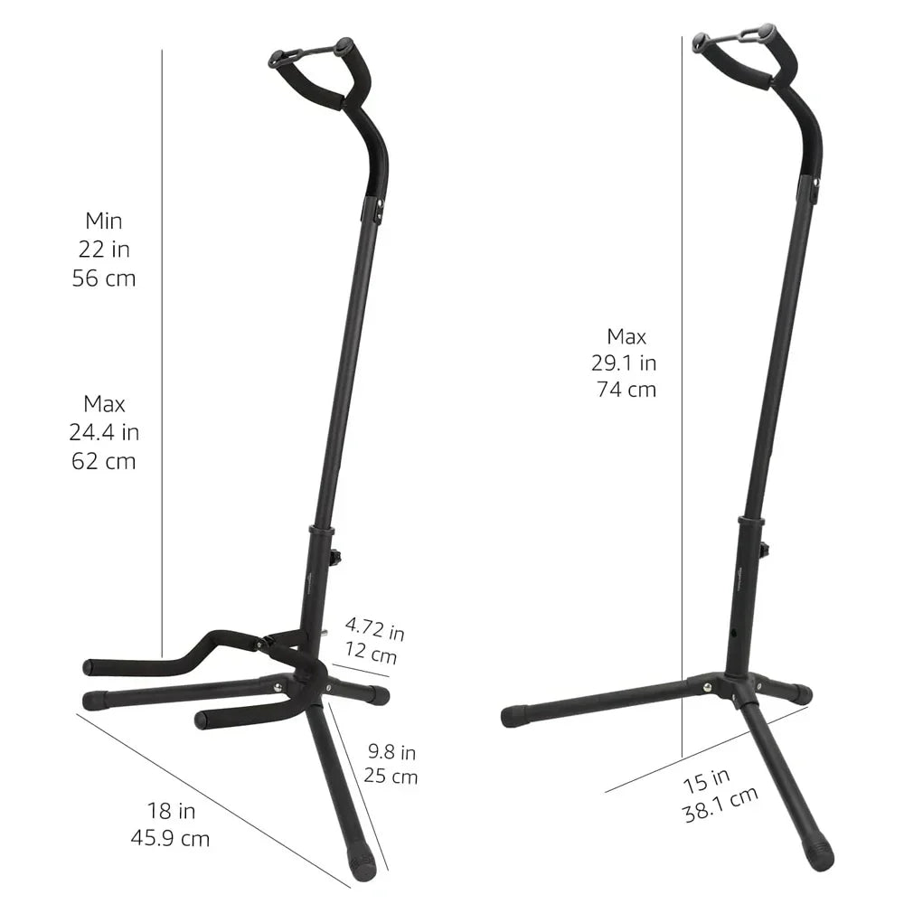 Compact Tripod Guitar Stand With Safety Lock