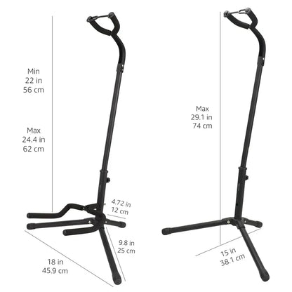 Compact Tripod Guitar Stand With Safety Lock