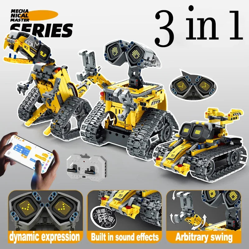 Remote Control 3-In-1 Rc Robot Building Blocks