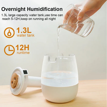 1300Ml Aroma Usb Humidifier With Double Spray Ports