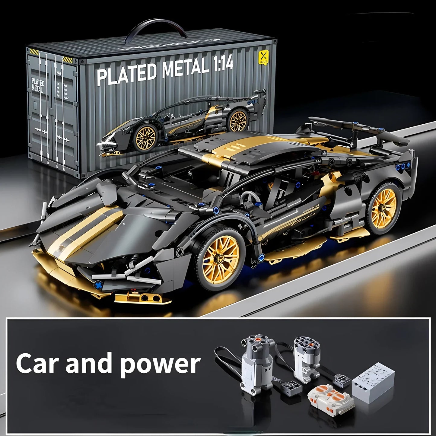 Remote Control Technic Supercar Model Building Blocks