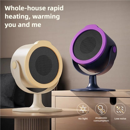 Compact Desktop Heater With Two-Level Warmth Adjustment