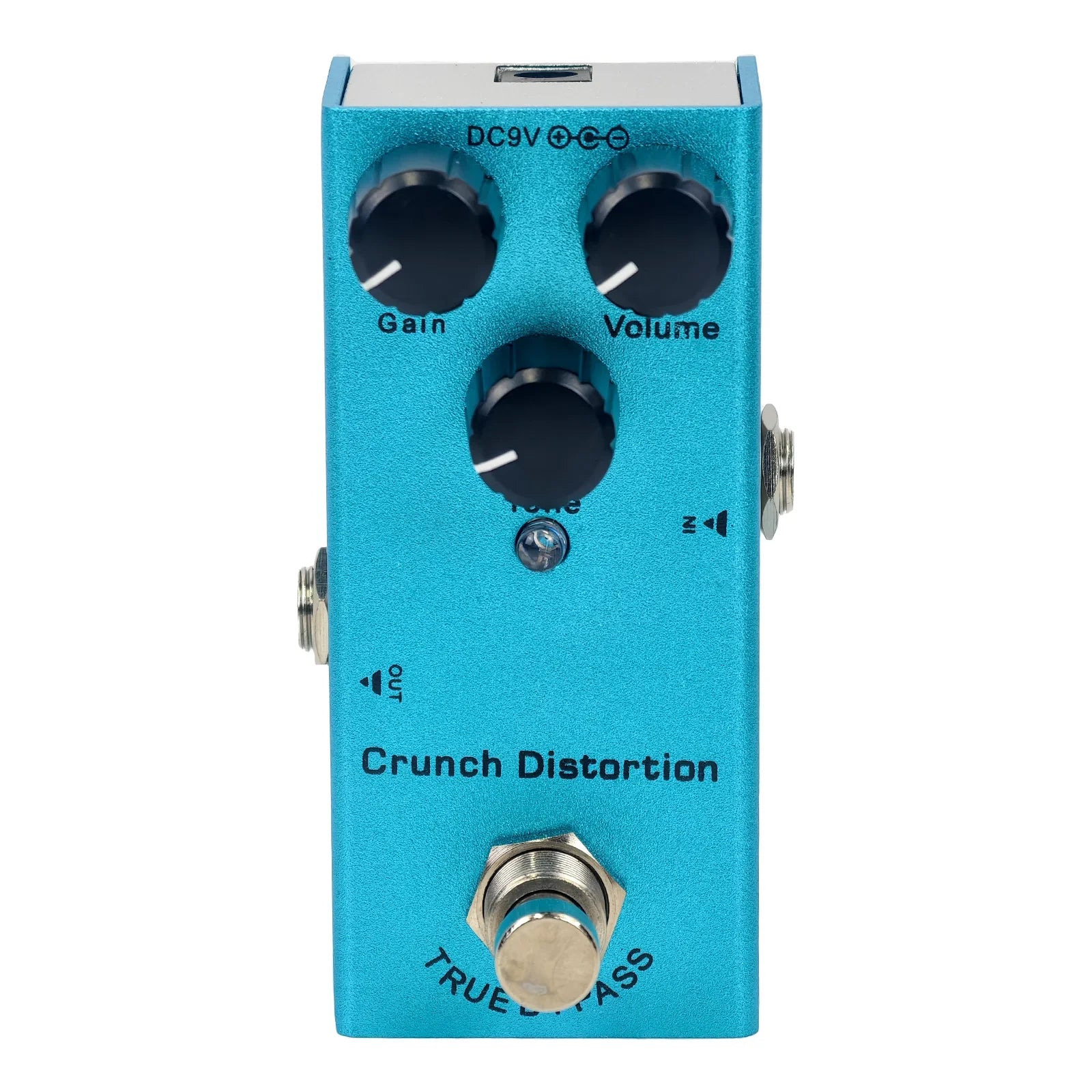 Compact Electric Guitar Effects Pedal With Multiple Functions
