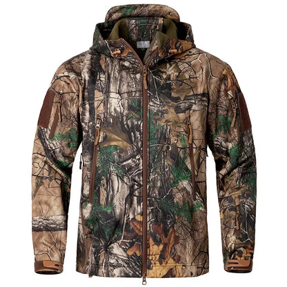 Men'S Camouflage Waterproof Jacket With Hood