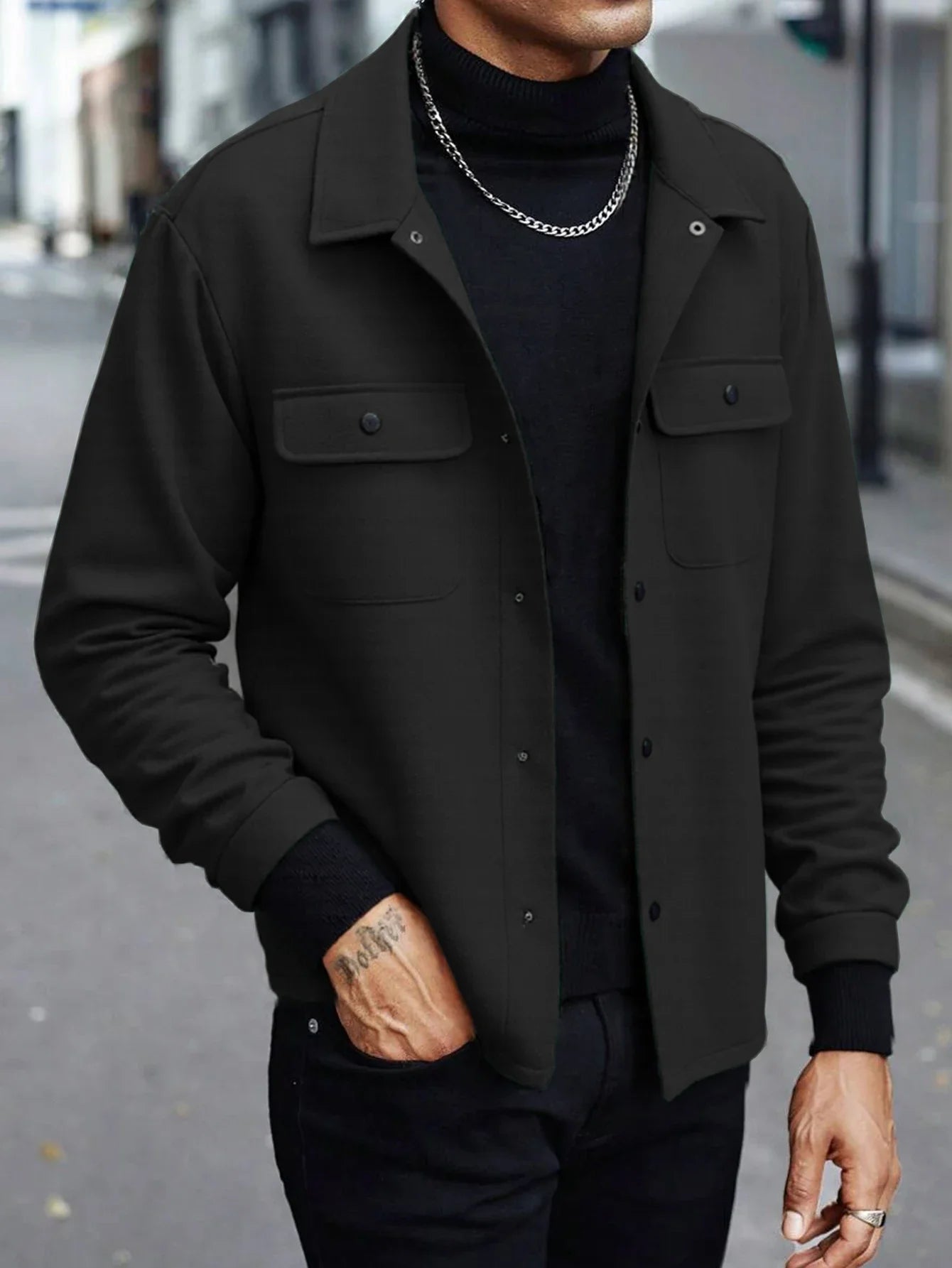 Men'S Wool Blend Jacket For All Seasons