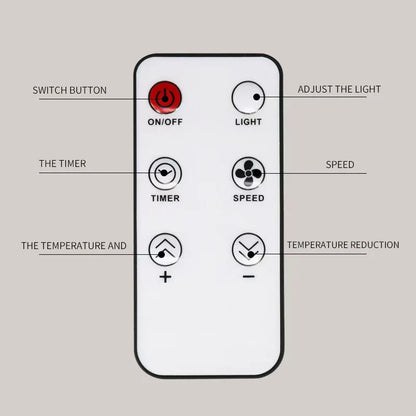 Smart Portable Desktop Ptc Ceramic Heater Remote Control