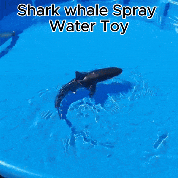Shark Whale Spray Water Toy with 2.4G Remote Control, Bionic Spine, Realistic Swimming - Safe for Ages 6+