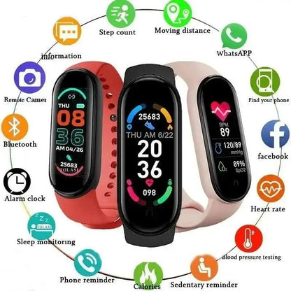 Smart Bluetooth Watch with Step Counter & Alerts