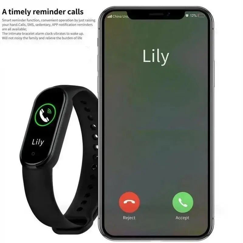 Smart Bluetooth Watch with Step Counter & Alerts