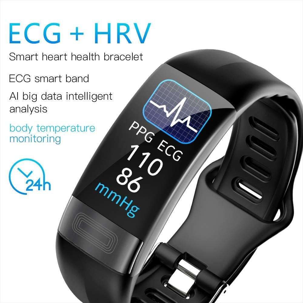 Smart Health Monitoring Bracelet with Multiple Sensors – Sleep Tracking, Activity Metrics, Notifications, Alarms & Reminders
