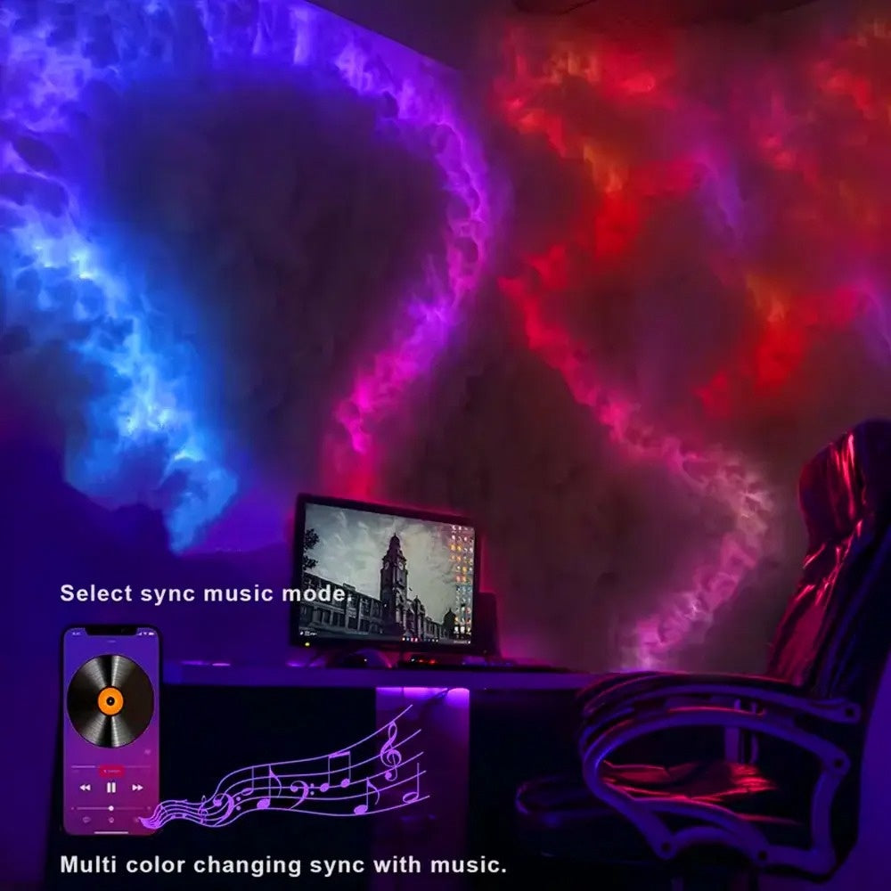 Smart RGB Music Rhythm Cloud Light – Lamp with App Control, Voice Sync and Dreamy Ambience for Bedrooms, Parties or Gaming Rooms