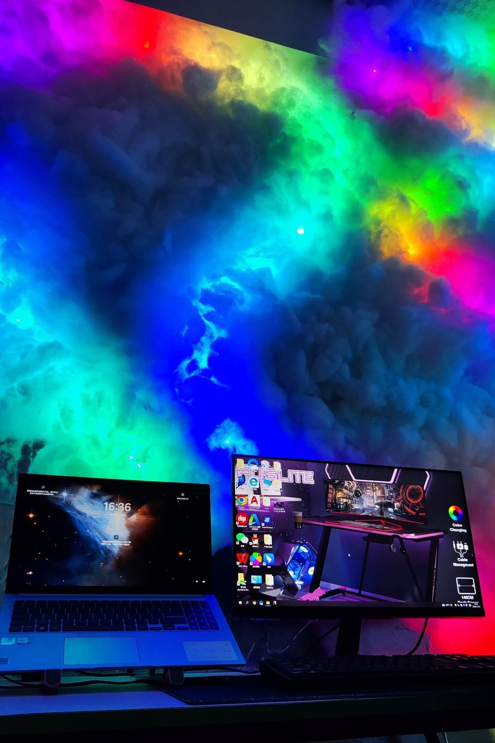 Smart RGB Music Rhythm Cloud Light – Lamp with App Control, Voice Sync and Dreamy Ambience for Bedrooms, Parties or Gaming Rooms