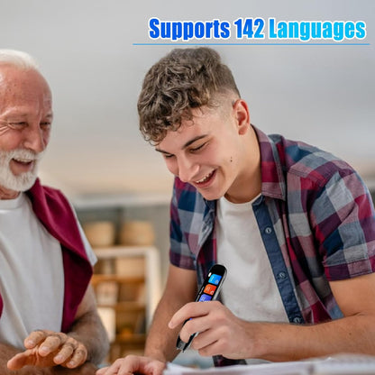 Smart Translation Pen – 142 Languages Real-Time Text Scanner & Voice Translator with Recording