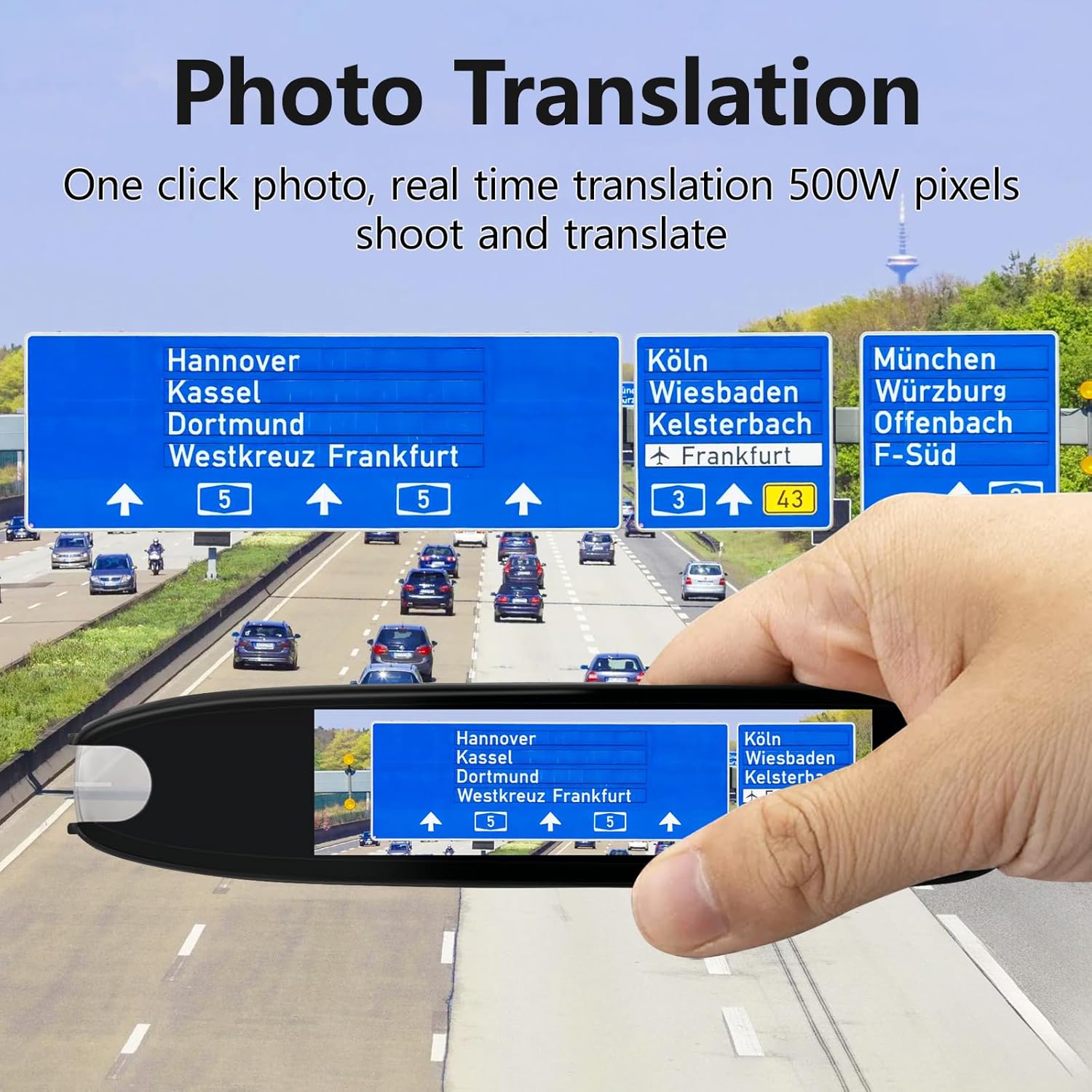 Smart Translation Pen – 142 Languages Real-Time Text Scanner & Voice Translator with Recording