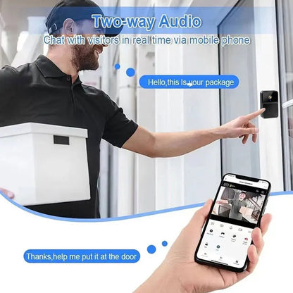 Smart Wireless WiFi Video Doorbell Camera with Two-Way Audio  – HD Night Vision, Two-Way Intercom & Voice Changer