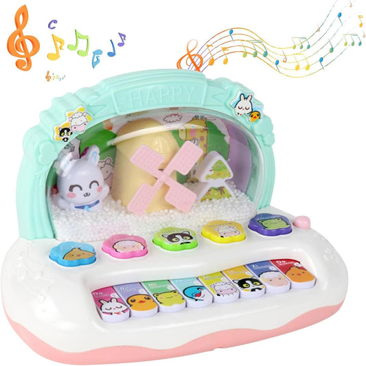 Snowflake Piano Keyboard Toy – Light-Up Musical Instrument for Kids, Safe for Ages 3+