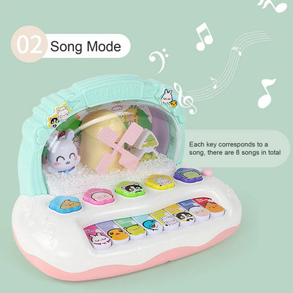 Snowflake Piano Keyboard Toy – Light-Up Musical Instrument for Kids, Safe for Ages 3+