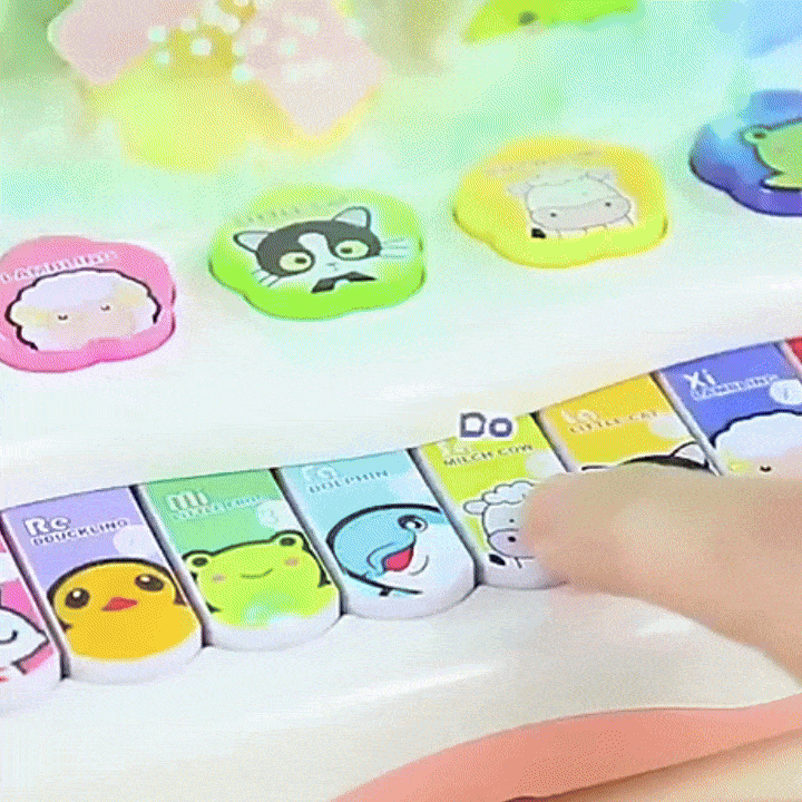 Snowflake Piano Keyboard Toy – Light-Up Musical Instrument for Kids, Safe for Ages 3+