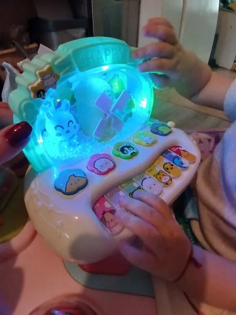 Snowflake Piano Keyboard Toy – Light-Up Musical Instrument for Kids, Safe for Ages 3+