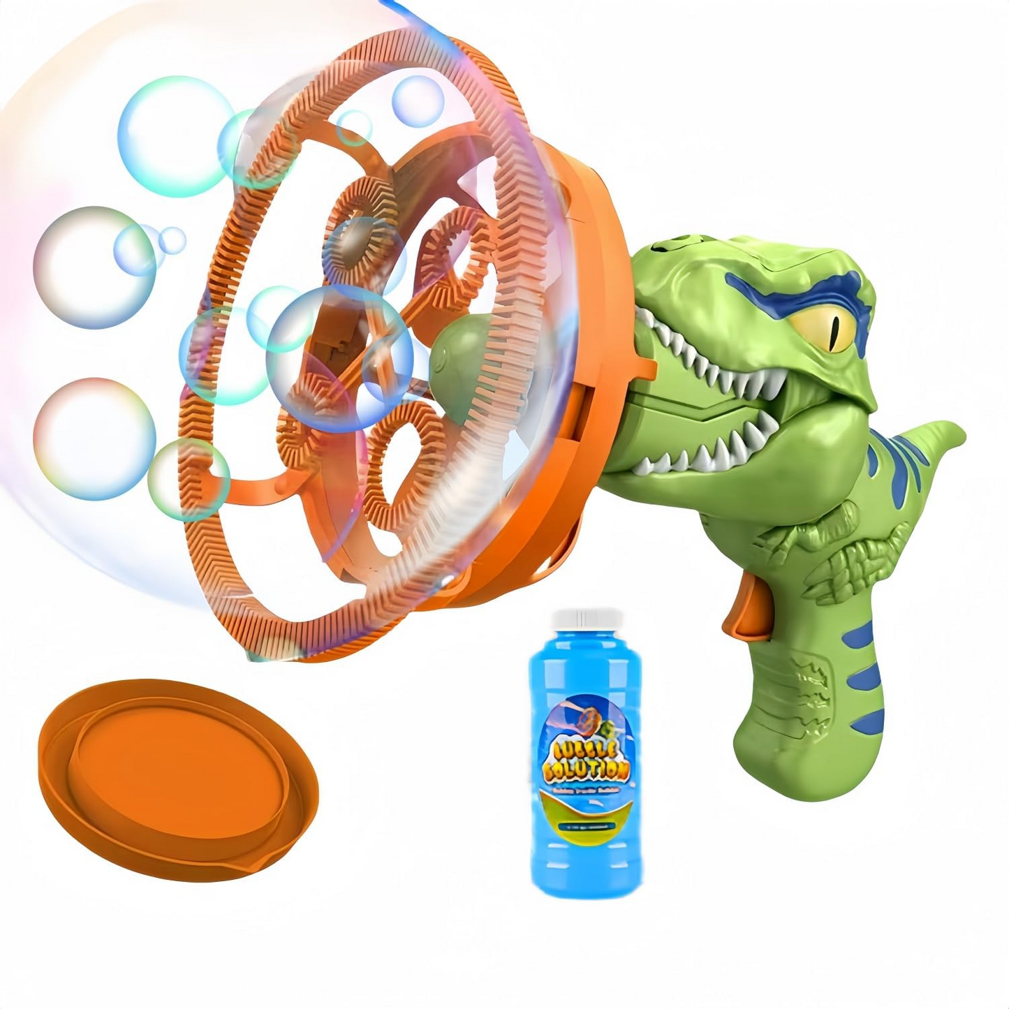 Soap Bubble Gun Dinosaur, Electric Automatic Bubble Machine Toy, Safe for Ages 3+