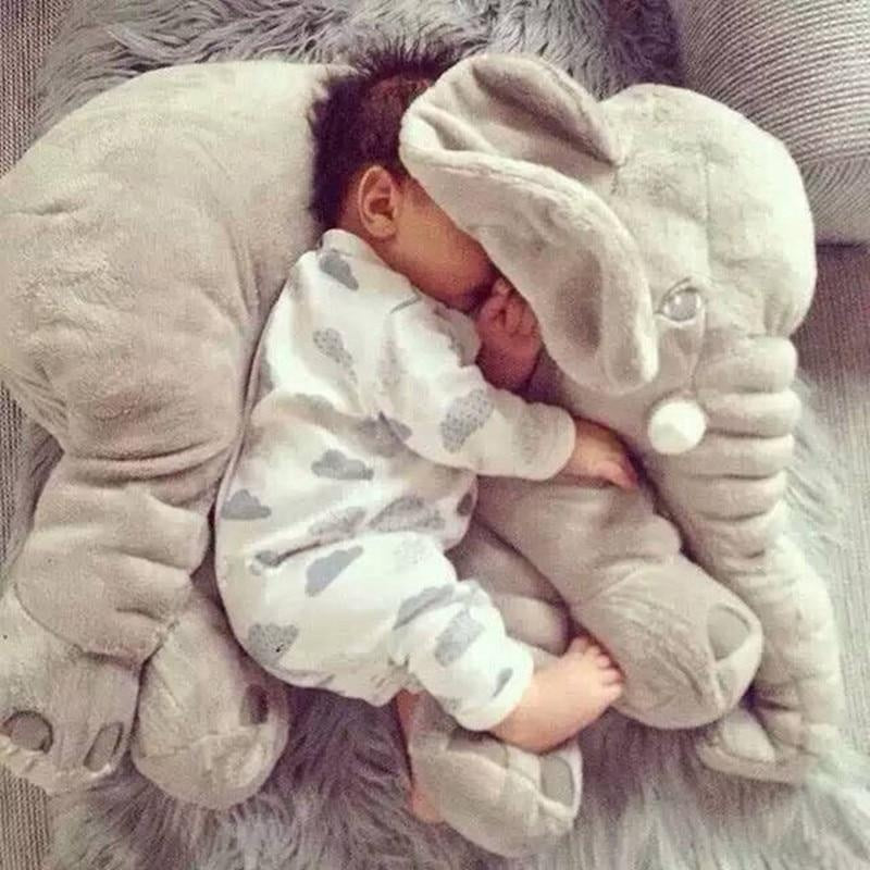 Soft Elephant Plush Pillow Toy for Kids Room