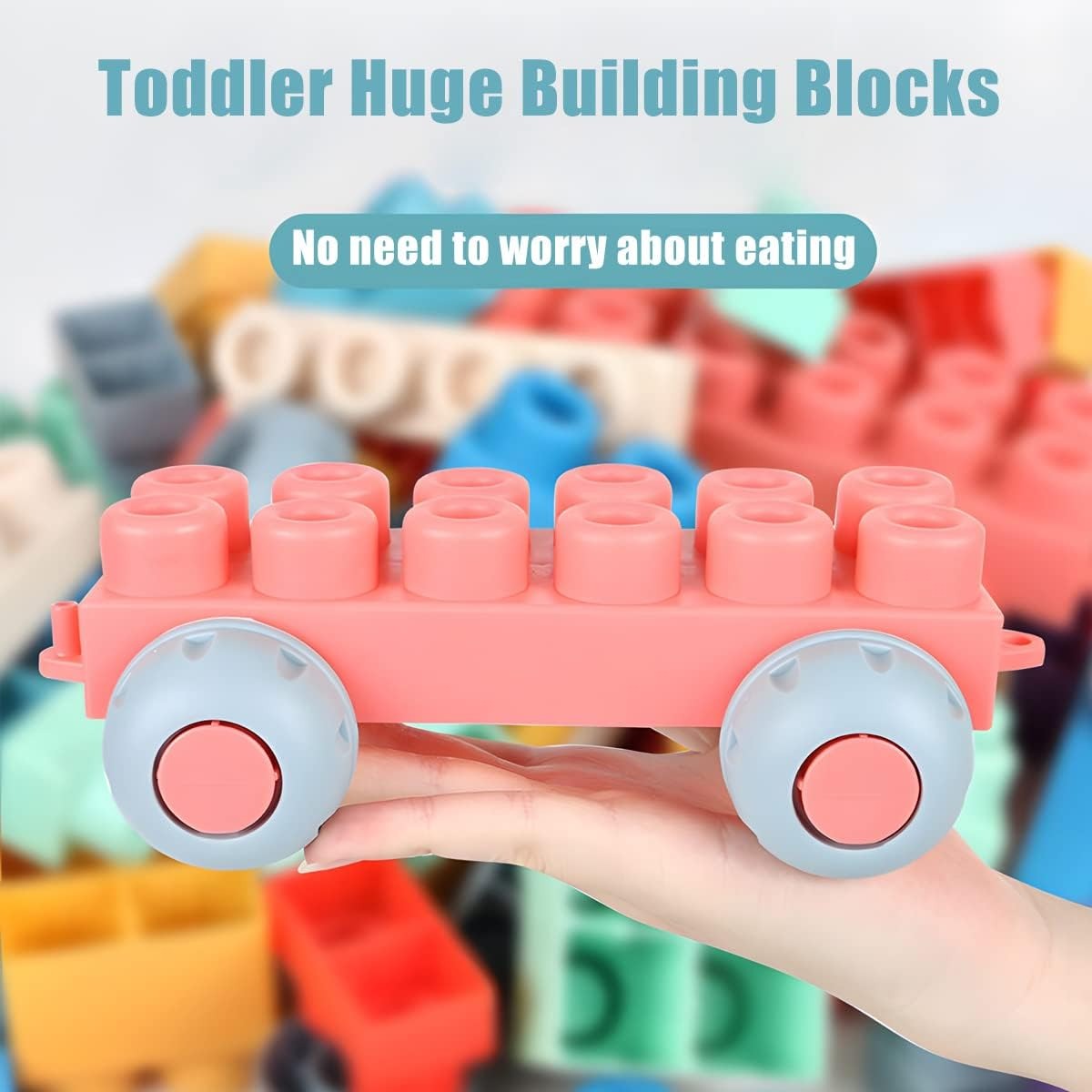 Soft Building Blocks – Safe and Fun Construction Toy with Soft Rubber Material, Smooth Edges, No Burrs, Safe for Ages 1+