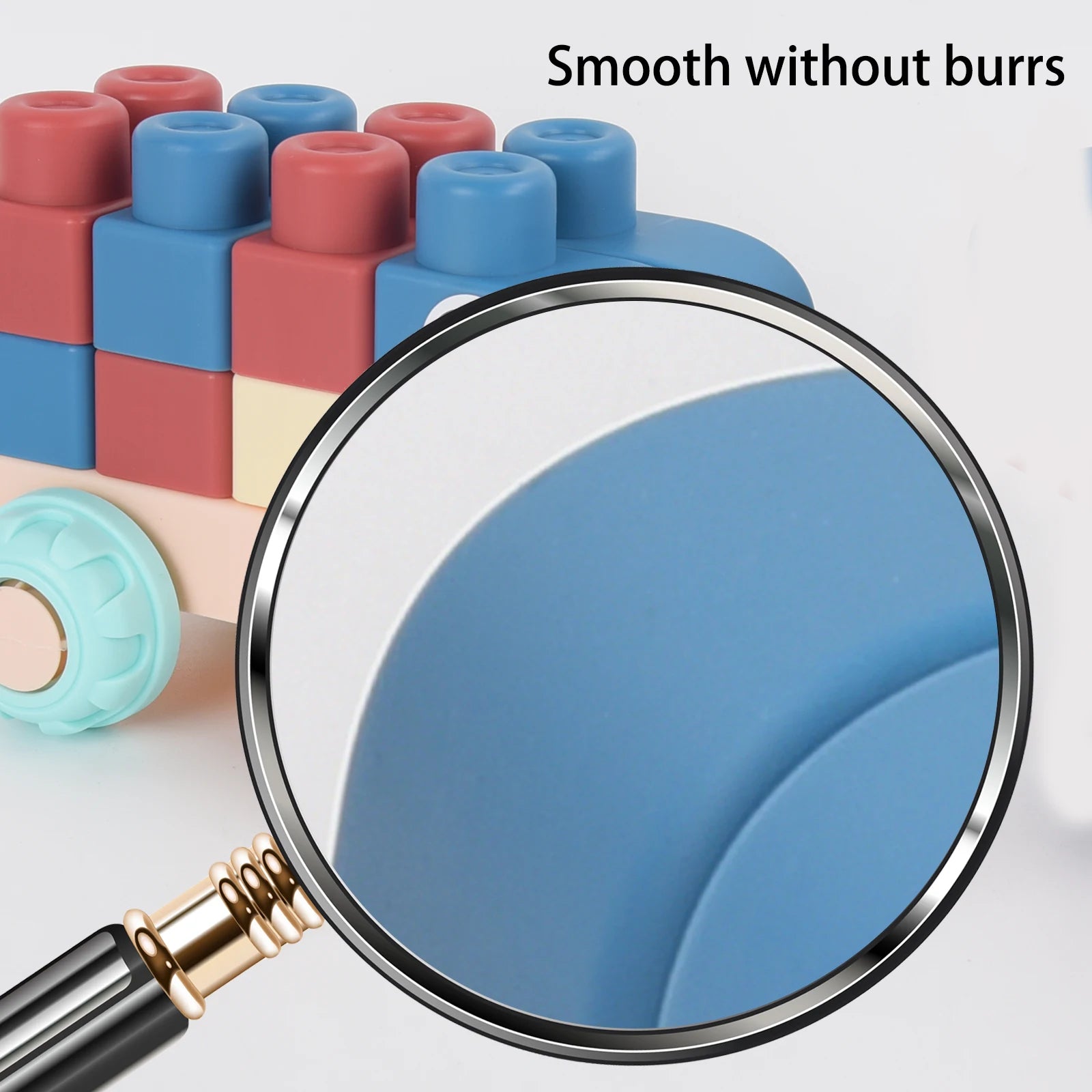 Soft Building Blocks – Safe and Fun Construction Toy with Soft Rubber Material, Smooth Edges, No Burrs, Safe for Ages 1+