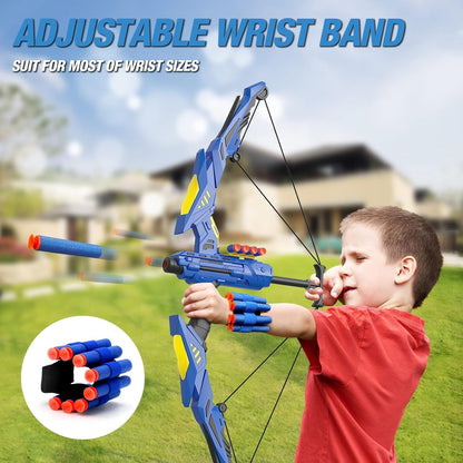 Soft Dart Archery Toy Set with LED Light-Up Bow, Interactive Play, Durable ABS Material, Safe for Ages 3+