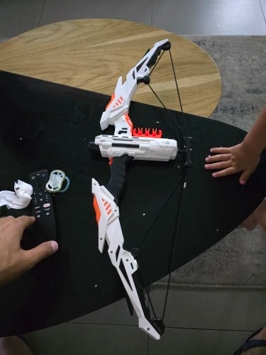 Soft Dart Archery Toy Set with LED Light-Up Bow, Interactive Play, Durable ABS Material, Safe for Ages 3+