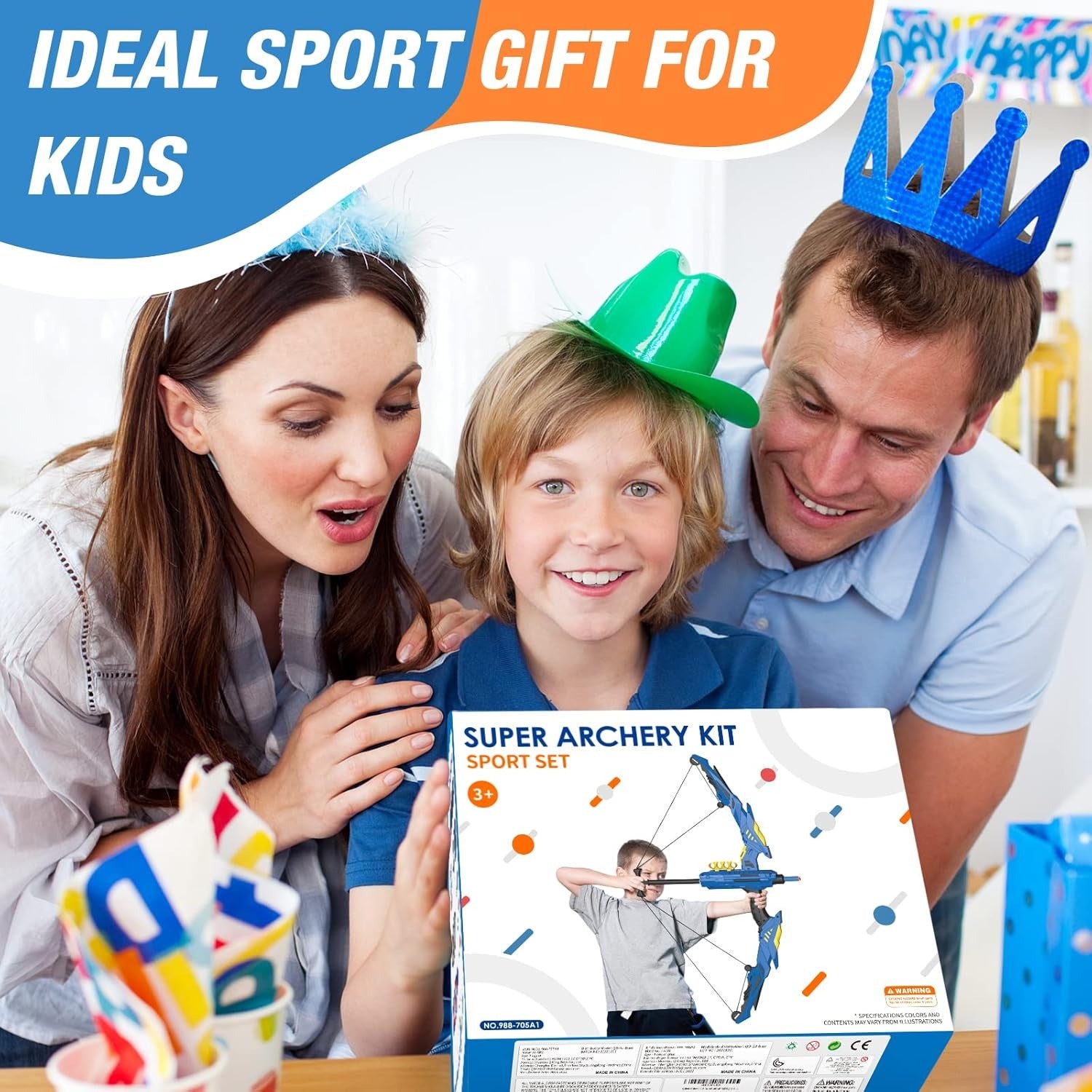 Soft Dart Archery Toy Set with LED Light-Up Bow, Interactive Play, Durable ABS Material, Safe for Ages 3+