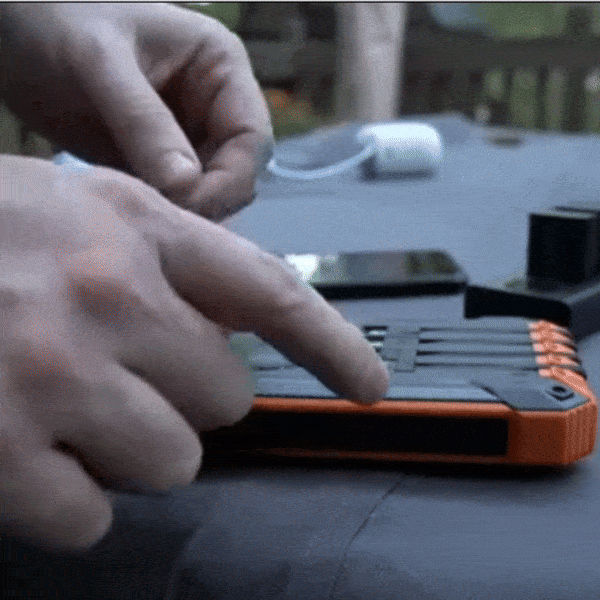 Solar Charger Power Bank With 20000mAh, USB & Wireless Charging, Weather-Resistant