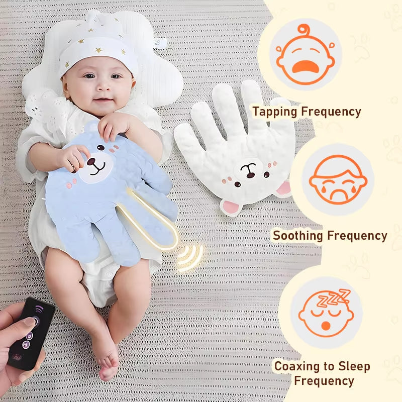 Soothing Baby Hand Pillow – Gentle Electric Patting Toy for Comfort & Startle Prevention