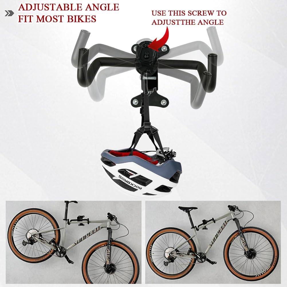 Space-Saving Bike Wall Mount Rack – Foldable Bicycle Hanger with Rim Protection