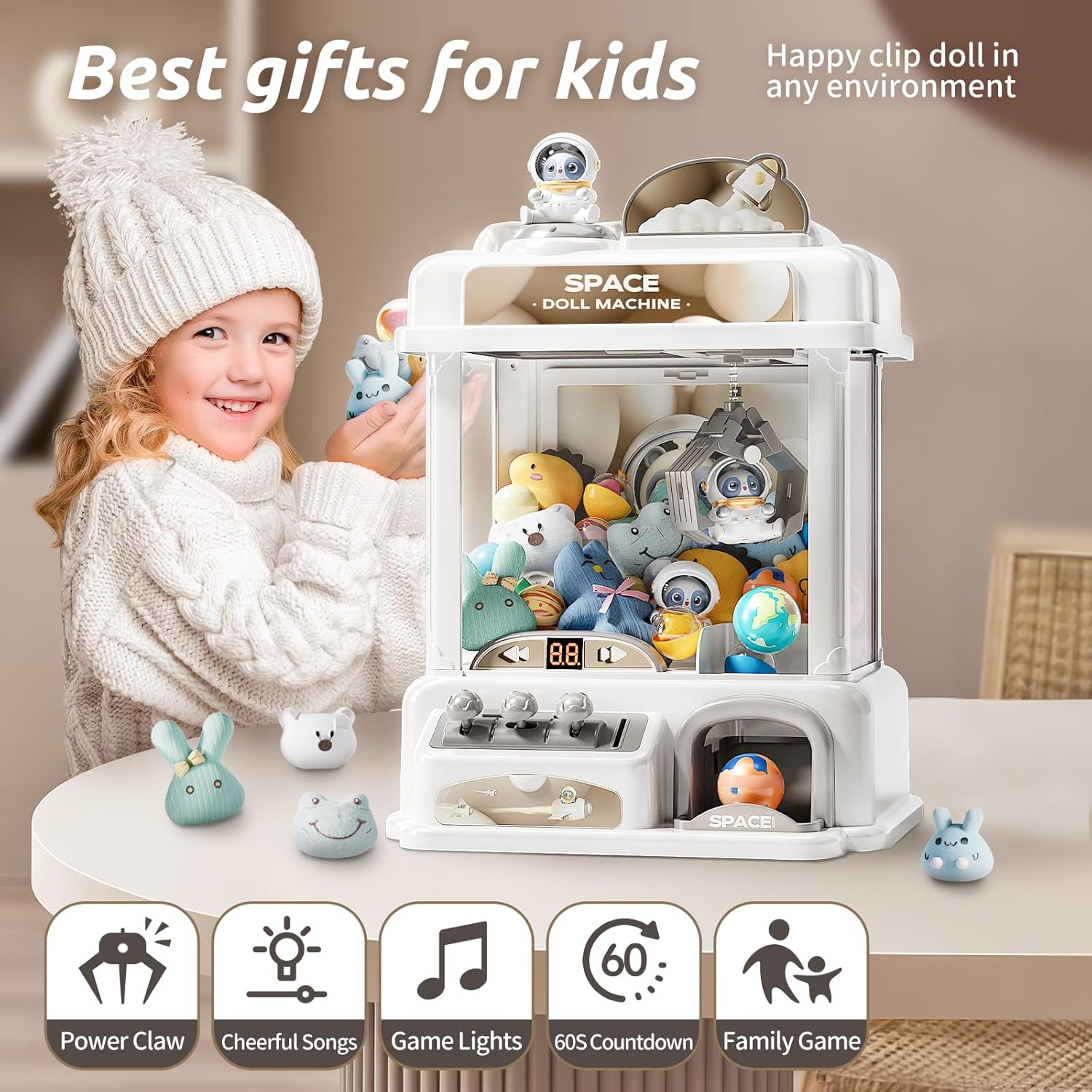 Space Adventure Claw Machine – Exciting Play Fun for Children with Plenty of Prizes Included, Safe for Ages 3+