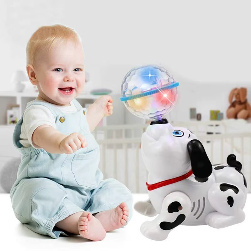 Spinning Dalmatian Toy With Lights And Music, Boosts Kids’ Brain Development, Safe For Ages 3+.