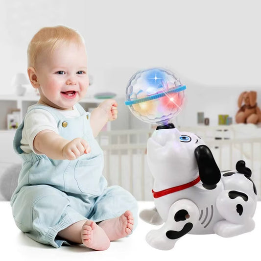Spinning Dalmatian Toy With Lights And Music, Boosts Kids’ Brain Development, Safe For Ages 3+.