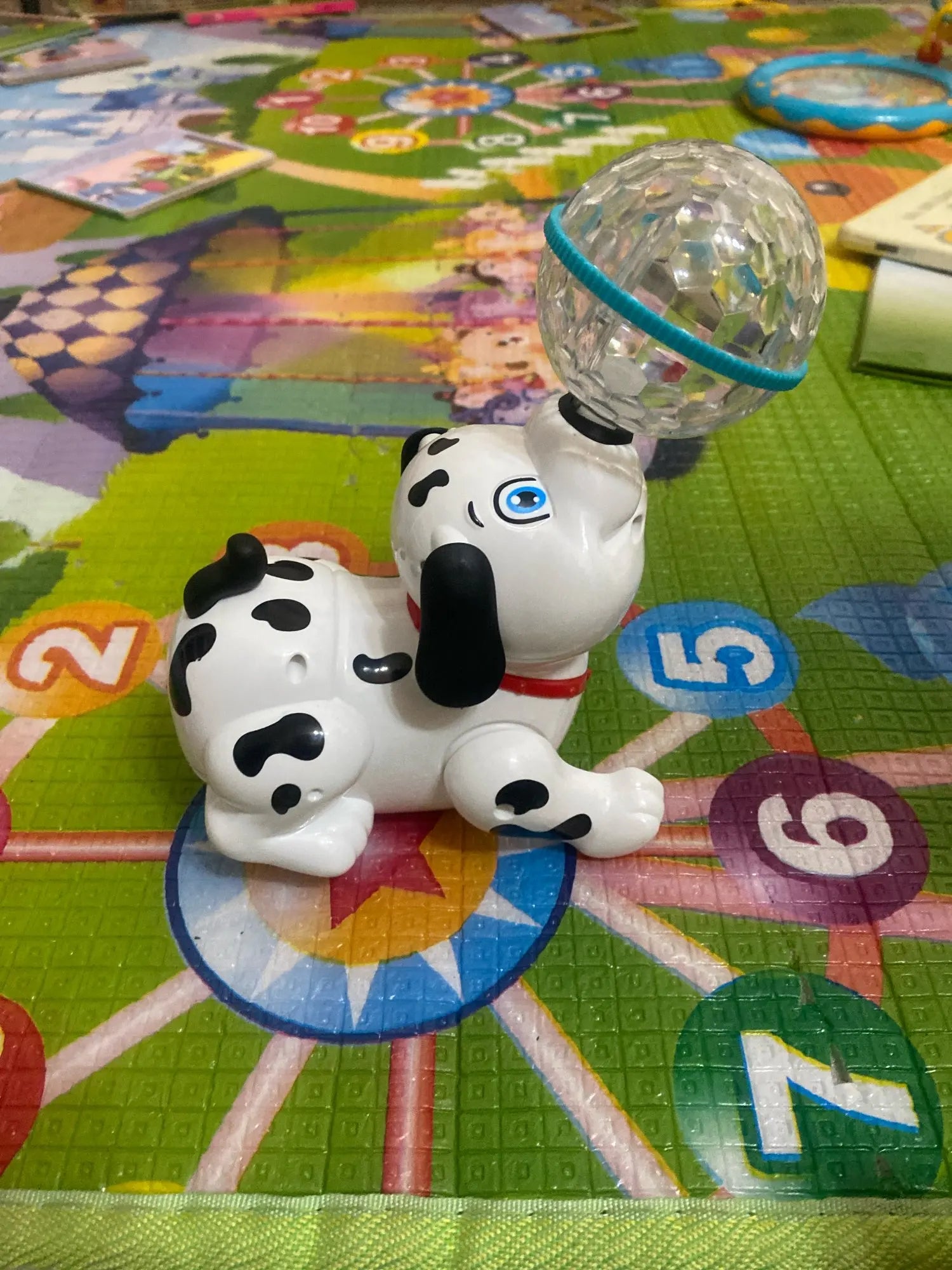 Spinning Dalmatian Toy With Lights And Music, Boosts Kids’ Brain Development, Safe For Ages 3+.